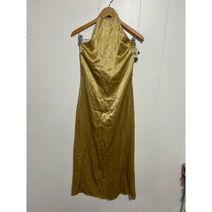 Women's Bernadette jack silk Dress Size 34 Gold